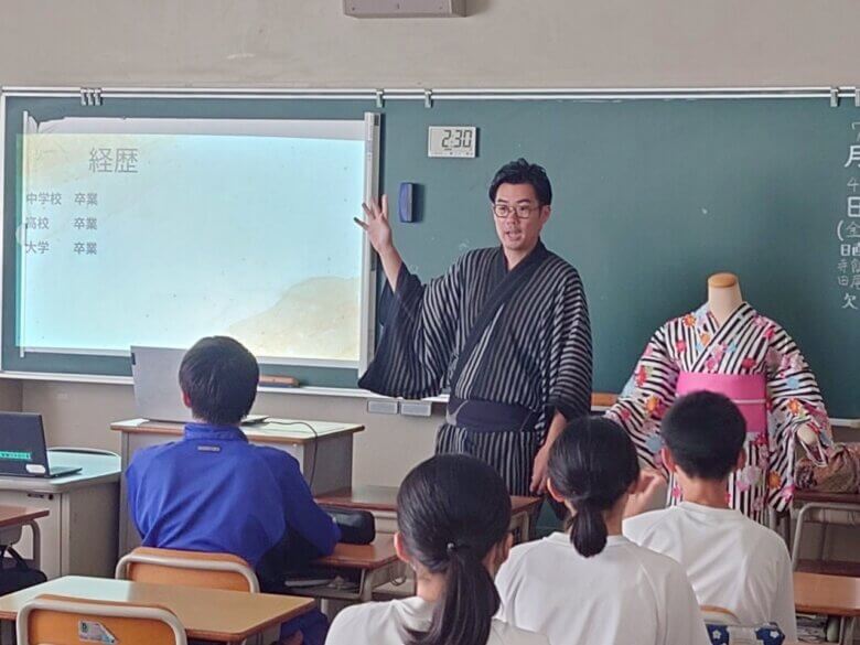 高蔵寺中学校さんで授業をさせて頂きました！《和文化》