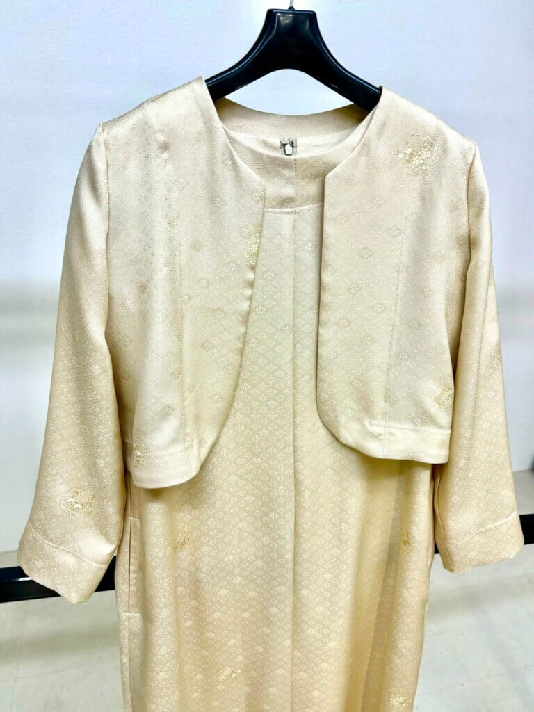 着物リメイク【ワンピース＆ボレロ】お作りさせて頂きました